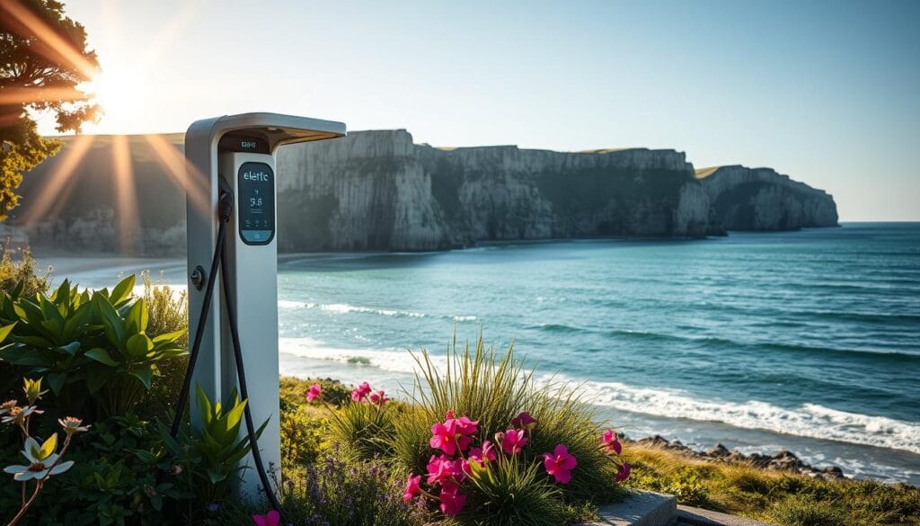 Installation Borne IRVE sur Etretat